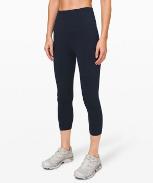 Lululemon Align Super High-Rise Crop 21 Kadın Tayt Lacivert | DVJU-83507