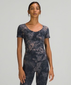 Lululemon Align T-Shirt Kadın Üstler Lacivert | QFVG-32418