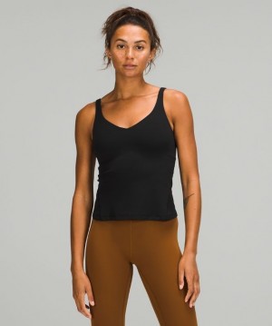 Lululemon Align Waist-Length Tank Top Kadın Üstler Siyah | LEOD-09162