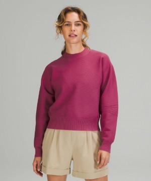 Lululemon AllAround Crewneck Sweater Kadın Tişörtü Pembe | SJXK-02653
