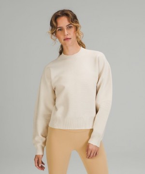 Lululemon AllAround Crewneck Sweater Kadın Tişörtü Beyaz | TJUP-96302