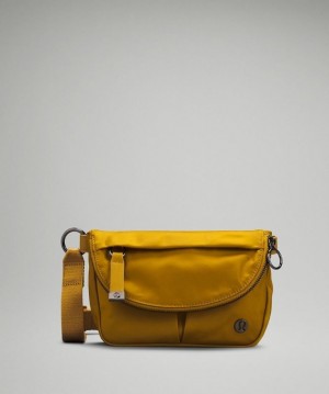 Lululemon All Night Festival Bag Micro Accessories Çantası Altın Kahverengi | AEJV-43872