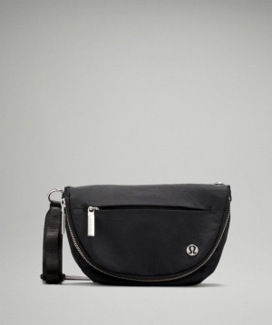 Lululemon All Night Micro Festival Bag Zip Top Accessories Çantası Siyah | OVYD-39468