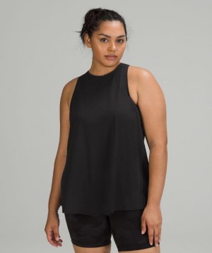 Lululemon All Tied Up Tank Top Pima Cotton Kadın Üstler Siyah | TBWM-87539