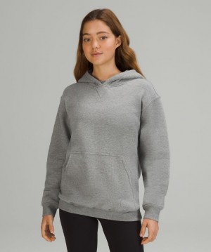 Lululemon All Yours Hoodie French Terry Kadın Kapşonlu Gri | QOLS-24391