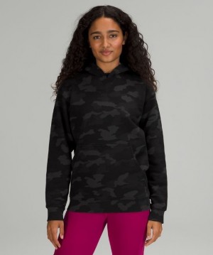 Lululemon All Yours Hoodie French Terry Kadın Kapşonlu Camo Siyah Renkli | TLKF-56081