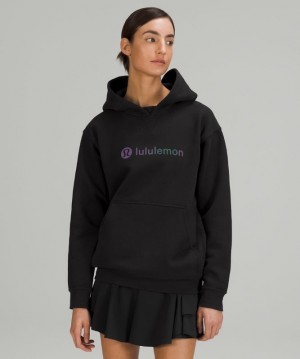 Lululemon All Yours Hoodie Graphic Kadın Kapşonlu Siyah | YLEN-05738
