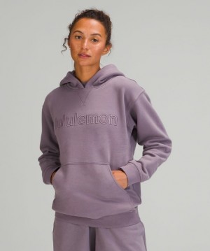 Lululemon All Yours Hoodie Graphic Kadın Kapşonlu Lavanta | VRNU-52894