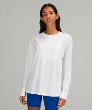 Lululemon All Yours Long Sleeve Shirt Kadın Üstler Beyaz | XSNA-06275