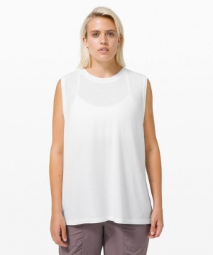 Lululemon All Yours Tank Kadın Üstler Beyaz | KBNA-36108