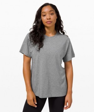 Lululemon All Yours Tee Kadın Üstler Gri | ZXMH-75930