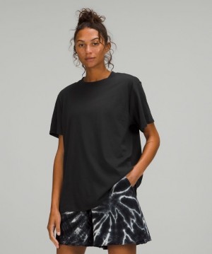 Lululemon All Yours Tee Kadın Üstler Siyah | QCSJ-36405