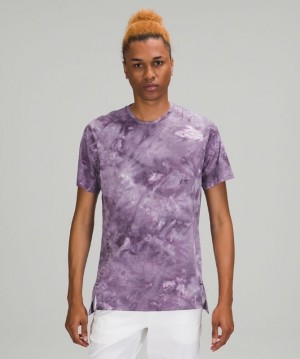 Lululemon Always Agile Short Sleeve Erkek Üstler Beyaz Lavanta | WHQK-43701