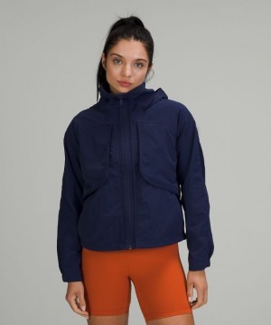Lululemon Always Effortless Jacket Kadın Mont Night Sea | YVFJ-69728