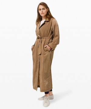 Lululemon Always Effortless Trench Kadın Mont Frontier | KRMD-71452