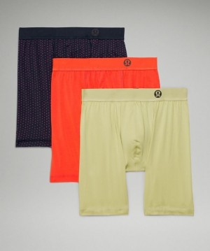 Lululemon Always In Motion Boxer 7 3 Pack Erkek İç Giyim Kırmızı Yeşil Pembe Lacivert | FDUZ-53274