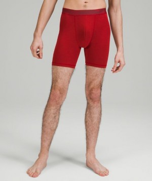 Lululemon Always In Motion Boxer Mesh 7 Erkek İç Giyim Kırmızı | QTRK-26354