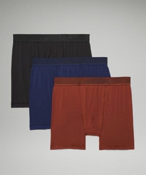 Lululemon Always in Motion Boxer Mesh 3 Pack Erkek İç Giyim Siyah Kahverengi | CWYE-50847