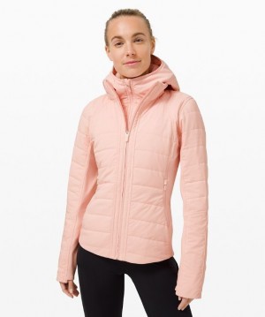 Lululemon Another Mile Jacket Kadın Mont Pembe Beyaz | AQUZ-14897