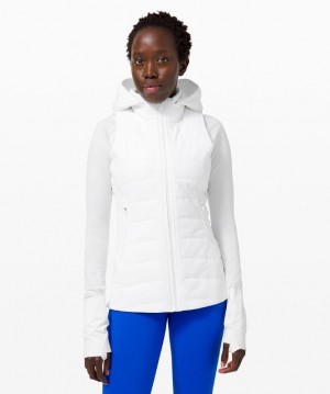 Lululemon Another Mile Vest Kadın Mont Beyaz | OLZE-52043