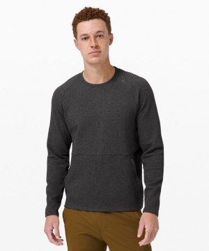 Lululemon At Ease Crew Erkek Tişörtü Siyah Siyah | NAVX-50483