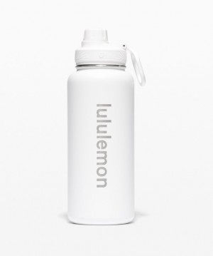 Lululemon Back to Life Sport Bottle 32oz Accessories Su şişeleri Beyaz | LEAJ-15803