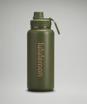 Lululemon Back to Life Sport Bottle 32oz Accessories Su şişeleri Yeşil | CFPD-43975