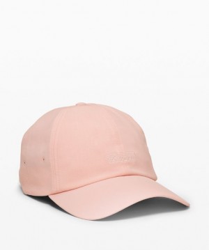 Lululemon Baller Hat Soft Embroidery Accessories Şapkalar Pembe Beyaz | SHYA-72908