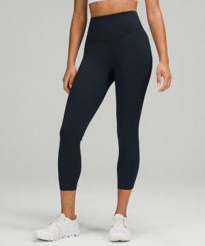 Lululemon Base Pace High-Rise Crop 23 Kadın Pantolon Lacivert | MWLH-68490
