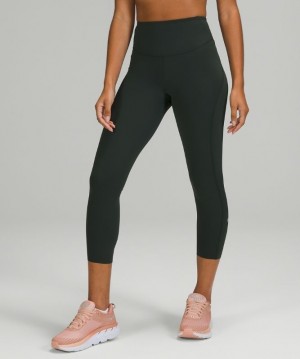 Lululemon Base Pace High-Rise Crop 23 Kadın Pantolon Yeşil | CXEL-58013
