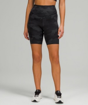 Lululemon Base Pace High-Rise Short 8 Kadın Şort Camo Siyah Renkli | REGY-56037
