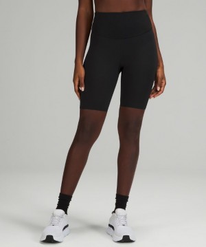 Lululemon Base Pace High-Rise Short 8 Kadın Şort Siyah | LNFQ-57186