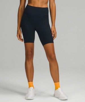 Lululemon Base Pace High-Rise Short 8 Kadın Şort Lacivert | TWEX-58926