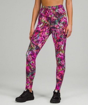 Lululemon Base Pace High-Rise Tight 28 Kadın Tayt Pembe Renkli | HPVD-05812