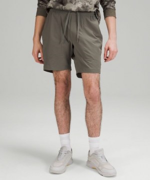 Lululemon Bowline Short 8 Earth Dye Erkek Şort Gri Zeytin Yeşili | KARQ-19823