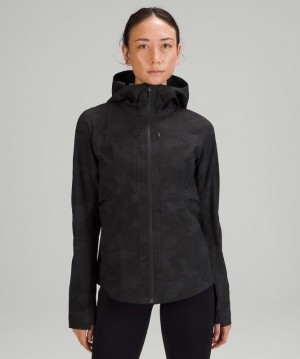 Lululemon Break a Trail Jacket Kadın Mont Camo Siyah Renkli | SGKP-86193