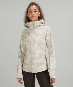 Lululemon Break a Trail Jacket Kadın Mont Camo Beyaz Renkli | RGKP-45761