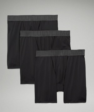Lululemon Built to Move Boxer 5 3 Pack Erkek İç Giyim Siyah Siyah Siyah | YWGK-31568