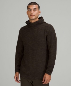 Lululemon Cascade Coast Hoodie Erkek Kapşonlu Koyu Zeytin Yeşili Yeşil | FGPT-61495