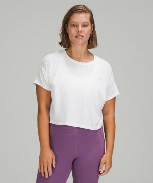Lululemon Cates Tee Kadın Üstler Beyaz | SBMJ-01594
