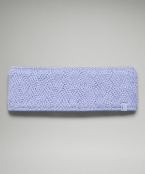 Lululemon Chevron Knit Ear Warmer Accessories Şapkalar Lavanta | APTN-69134