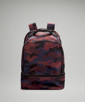 Lululemon City Adventurer Backpack 17L Accessories Çantası Camo Kırmızı Renkli | RIZF-46329