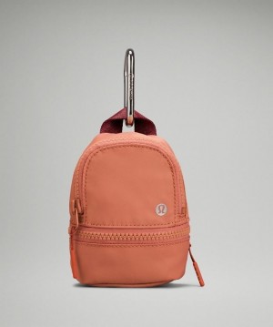 Lululemon City Adventurer Backpack Nano Accessories Çantası Pembe Turuncu Bordo | QZOY-52106