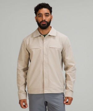 Lululemon City Excursion Jacket Erkek Mont Bej Rengi | UYEI-86251