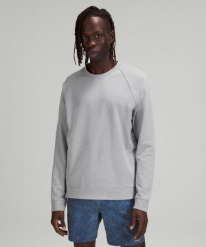 Lululemon City Sweat Crew Erkek Tişörtü Gri | MDVZ-53842