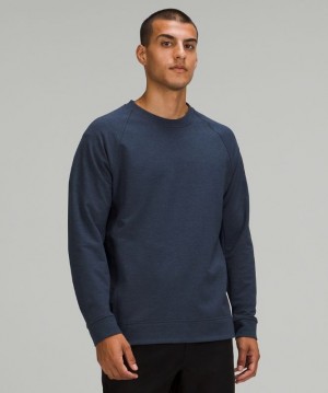 Lululemon City Sweat Crew Erkek Tişörtü Lacivert | IUBF-42908