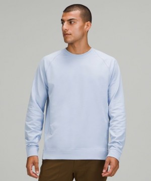 Lululemon City Sweat Crew Erkek Tişörtü Mavi Bej Rengi | CPHS-01246