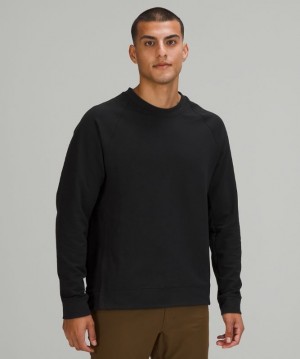 Lululemon City Sweat Crew Erkek Tişörtü Siyah | CANQ-52184