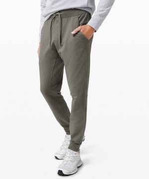 Lululemon City Sweat Jogger Shorter Erkek Pantolon Gri Zeytin Yeşili | BEHD-73581