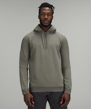 Lululemon City Sweat Pullover Hoodie Erkek Kapşonlu Gri Zeytin Yeşili | NZTP-71802